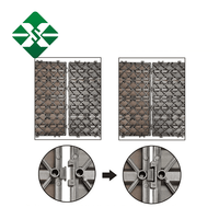Dalles de terrasse extérieures antidérapantes en WPC à assembler soi-même pour jardin, avec revêtement de sol en composite extérieur emboîtable, dalles de sol en WPC pour intérieur