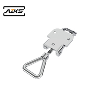 Loquets à bascule robustes réglables en acier inoxydable 304 - Plaqués zinc avec cadenas pour boîtes de verrouillage 3208-70