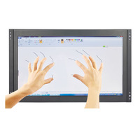 Haute résolution 1920*1080 Moniteur multi-écran tactile PCAP de qualité industrielle de 15.6 pouces pour l'utilisation d'un guichet automatique