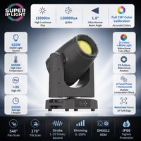Projecteur à tête mobile étanche 420W en fibre de carbone avec mélange de couleurs CMY, IP66, DMX RDM pour concerts et spectacles en extérieur