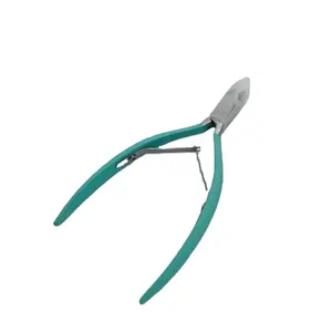 Dead Skin Remover Cuticle Toe Nail Clipper Beauty Finger Nipper Cutter With Double Spring and Rubber Soft Grip Handle