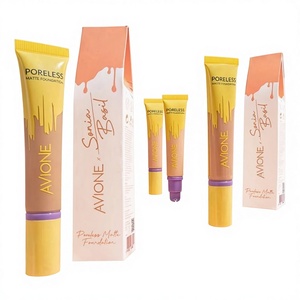 Fond de teint liquide mat à couvrance moyenne, contrôle du sébum, imperméable, éclaircissant, pour un fini naturel et lisse, 25 ml - Product Image 3