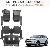 Tapis de sol de voiture sur mesure, écologiques, en TPE, épaisseur 3,5 mm, Aygo Civic Fortuner Hiace Venza LHD 2016-2021 |   Imperméable à toutes les intempéries