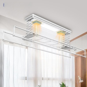 Aluminum alloy intelligent voice remote control lifting and retractable disinfection drying electric drying rack - Product Image 2