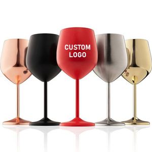 Copas de Vino Tinto de Acero Inoxidable de Alta Calidad al por Mayor con Asa, 18oz, Altas, Reutilizables, Ecológicas para Bodas, Fiestas y Cumpleaños - Product Image 1