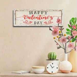 New wooden Valentine's Day <b>Party</b> Hanging Door Sign And Home <b>Wall</b> Mounted Wooden Slice Ornament - Product Image 3