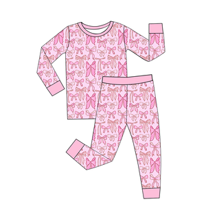 220 anak 240 260 GSM bambu Jumpsuit anak perempuan piyama bayi baru lahir anak perempuan tidur balita bodysuit Romper ritsleting ganda - Product Image 4