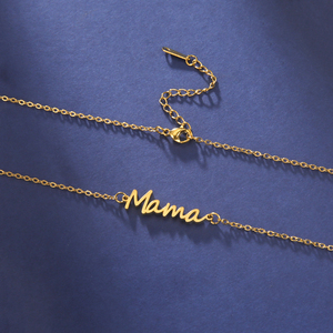 Collar de Cadena con Colgante de Acero Inoxidable y Oro de 18K para Mamá, Regalo del Día de la Madre para Abuela, <span class=keywords><strong>Mi</strong></span> Mamá - Product Image 5