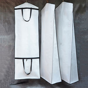 गर्म बिक्री कस्टम लोगो गैर बुना कपड़े सूट बैग भंडारण और खरीदारी के लिए लंबे मुद्रित शादी पोशाक कवर - Product Image 2