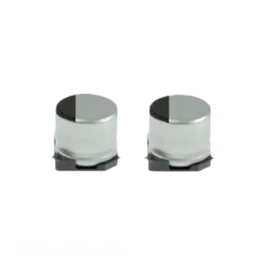 ตัวเก็บประจุแบบติดผิว (Surface Mount) รุ่น SRB04V221M-F55 ของแท้ ยี่ห้อ CAP ALUM ความจุ 220 ไมโครฟารัด 20% 4 โวลต์ - Product Image 1