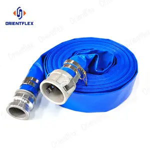 3" 6 inch flexible pvc irrigation lay flat water pipe sprinkler hose