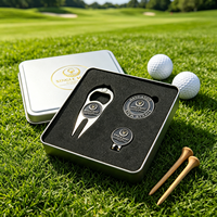Coffret Cadeau de Golf de Luxe Direct Usine : Marqueur de Balle, Outil de Réparation de Divots, Jeton de Poker de Golf