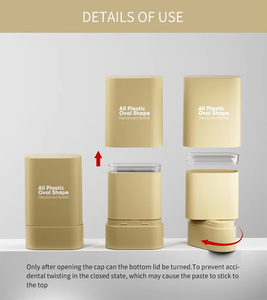 Xoay nhựa trong suốt <span class=keywords><strong>container</strong></span> cho 10g 20g khử mùi dính nước hoa kem chống nắng Xoắn keo bao bì Sữa rửa mặt - Product Image 3