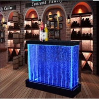 Comptoir de Réception de Fête en Acrylique Lumineux à LED, Bar Moderne Commercial à Lumières RGB, Mobilier de Table de Bar, à Vendre