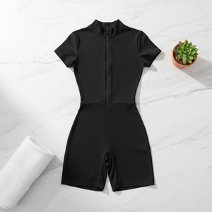 Tuta <span class=keywords><strong>da</strong></span> Yoga Personalizzata Stile Europeo e Americano, Manica Corta con Spalline Sottili, Pantaloncini Sportivi Aderenti <span class=keywords><strong>da</strong></span> <span class=keywords><strong>Donna</strong></span> per Danza e Fitness - Product Image 1