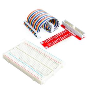 Raspberry Pi <strong>3</strong> T expansion DIY kit (GPIO cable + breadboard + GPIO T-adapter plate) 1 - Product Image 1