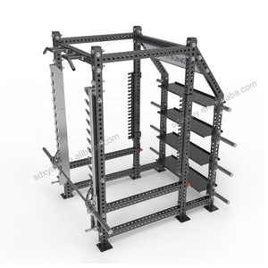 Rack de musculation multifonction en acier pour usage commercial, machine Smith avec design Sspr2003, haute résistance, capacité de charge élevée - Product Image 3