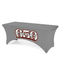 Service OEM/ODM – Nappe de table en tissu polyester de qualité supérieure avec logo personnalisé et design gratuit pour salons professionnels et événements commerciaux