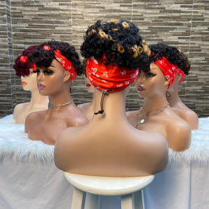 Peluca rizada Afro Wave <span class=keywords><strong>Pixie</strong></span> Cut Natural brasileña 150% densidad corta <span class=keywords><strong>Pixie</strong></span> rizado hecho a máquina Peluca de cabello humano <span class=keywords><strong>banda</strong></span> para el cabello de seda helada - Product Image 3