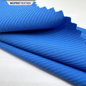 Personnalisé 76% nylon 24% spandex stretch trame tricoté interlock côtes motif personnalisé tissu imprimé pour robe