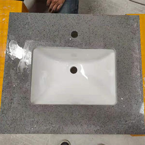 Dalles artificielles de quartz au design moderne Pierre de quartz étincelante pour la cuisine et l'hôtel - Product Image 6