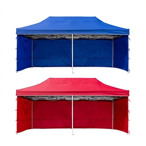 Tente pliante personnalisée imperméable 3x6m, gazebo pop-up avec 4 fenêtres latérales, structure métallique, pour événements extérieurs et publicité, distance entre les poteaux de <span class=keywords><strong>5m</strong></span> - Product Image 3