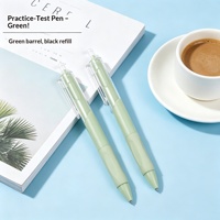 Stylos à bille promotionnels personnalisés en plastique, vente en gros, à mécanisme clic, pour étude, examen, bureau, signature, pointe ST 0,5 mm