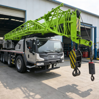 Grue de camion hydraulique mobile d'occasion stable de 80 tonnes à 4 essieux pour le levage de machines lourdes