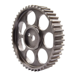 Precisione in alluminio lavorato a CNC 49 denti sperone pompa olio carrucola componente in metallo anodizzato grigio personalizzato - Product Image 6