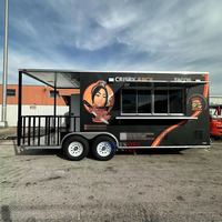 Camions de restauration certifiés CE DOT entièrement équipés pour kebab, shawarma, burgers, pizzas, chariots de vente, remorques de concession BBQ pour les États-Unis
