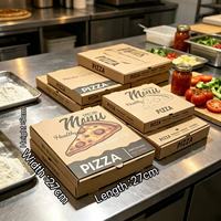 Fabricant de boîtes à pizza réutilisables en carton carré de 10 x 10 pouces, grand conteneur à pizza pour la livraison à emporter, boulangerie, restaurant, fête à la pizza