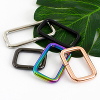Deepeel F4-5 20mm Accessoires de quincaillerie pour sacs DIY, Boucles de réglage métalliques pour sangles, Boucles de sac à main, Fermoirs, Crochets de connexion, Anneaux carrés