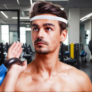 Material de toalla disponible Banda para el cabello absorbente de sudor Banda para el sudor Diadema deportiva Banda para el sudor para la <span class=keywords><strong>cabeza</strong></span> Banda para el cabello deportiva - Product Image 1