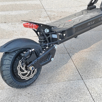 Trottinette électrique haute puissance G2 1600W pour adultes, longue portée, pliable, avec double suspension et pneus tout-terrain, portable