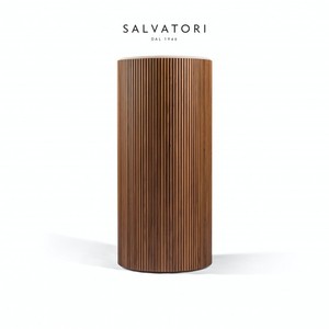 Salvatatori Adda moderno lavello Freestanding in legno a coste Design pietra naturale e materiale in resina per uso bagno o Hotel - Product Image 4