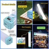 Lampe d'urgence LED 150 mm, fabrication directe OEM/ODM, étanche, rechargeable par induction magnétique, lampe d'inspection pour le camping en plein air
