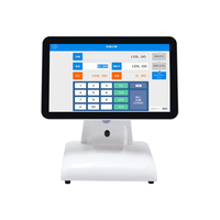 Full Set Hardware Software 11.6" 15.6inch Dual Touch Screen Cashier Billing Machine All in One Android Pos Terminal Pos System