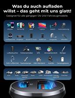 LISEN Paquete de 2 Cargadores de Coche Mini USB a USB C de 36W PD, Adaptador de Carga para Teléfono, Enchufe para Encendedor de Cigarrillos para iPhone 17 16 Samsung S26