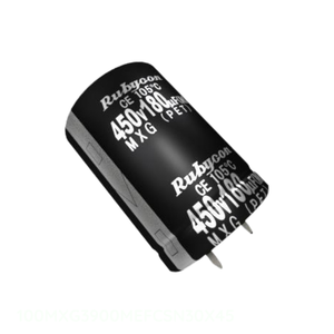 Distribuidor Autorizado, Condensador de Aluminio de 3900 uF, 20%, 100V, Tipo SNAP TH 100MXG3900MEFCSN30X45 - Product Image 1