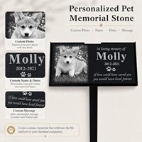 Pierre commémorative personnalisée pour chien ODB, pierre commémorative de jardin pour chat et animaux de compagnie