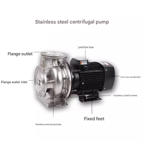 Bomba Centrífuga Horizontal de Acero Inoxidable Suou ZSGB150, Bomba de Circulación Industrial, Bomba de Transferencia de Agua para Piscinas - Product Image 2