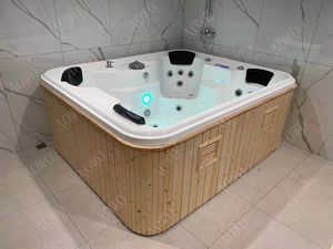 4 seatjacuzzi prezzo produttore vasca idromassaggio <span class=keywords><strong>in</strong></span> fibra di vetro spa tubo caldo esterno portatile vasca idromassaggio con acqua riscaldata getti a bolle - Product Image 4