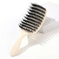 Brosse Démêlante Carrée à Palette Courbe Ventilée pour Cheveux Bouclés, Massage Sec et Humide, avec Logo Personnalisé