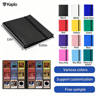 Classeur de cartes à collectionner Kaplo 9 poches pour 360 cartes, album à chargement latéral, sangle élastique, léger, pour cartes TCG et sportives