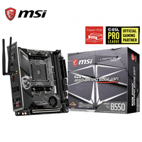 MSI MPG B550I游戏边缘最大无线二手主板，配有AMD Ryzen 5 7 9 3700X 3800X 3900X 3950X台式机处理器