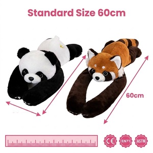 Gewogen Lange Arm Superzachte Pluche Speelgoed Pluche Kussen Panda Kangoeroe Knuffeldier voor Slaapmaatje Verjaardag OEM ODM - Product Image 2