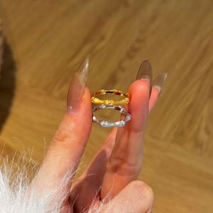 Dylam NEW DESIGN Jewelry Manufacturer S925 <b>Silver</b> Rhodium 22k Gold Plated 5A Zirconia Bamboo Joint <b>Eternity</b> Band Daily <b>Rings</b> - Product Image 4