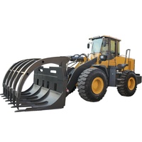 Zl50g Máy Nặng 5 Tấn Wheel Loader Tl50 Front End Loader Với Log Fork Grapple