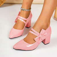 Nouvelles Chaussures en Cuir pour Femme Printemps-Automne, Modèle 1029, avec Nœud Papillon, Semelle en Caoutchouc, pour Cosplay, Spectacles et Extérieur, Sexy, Grande Taille, Transfrontalières