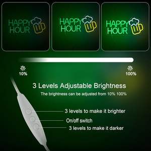 Pratique Personnalisable Film Nuit LED Néon Bande Lumineuse Dimmable 5V USB IP65 Acrylique Conseil pour Party Bar Décoratif Lumière Lettres - Product Image 6